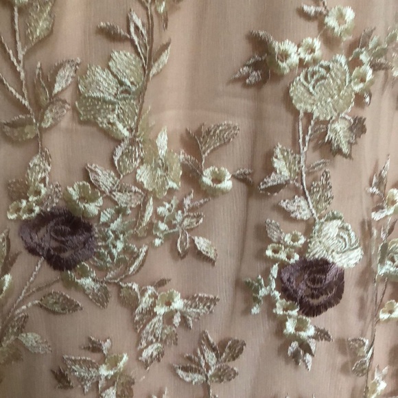 Embroidered Overlay Dress - Picture 3 of 5